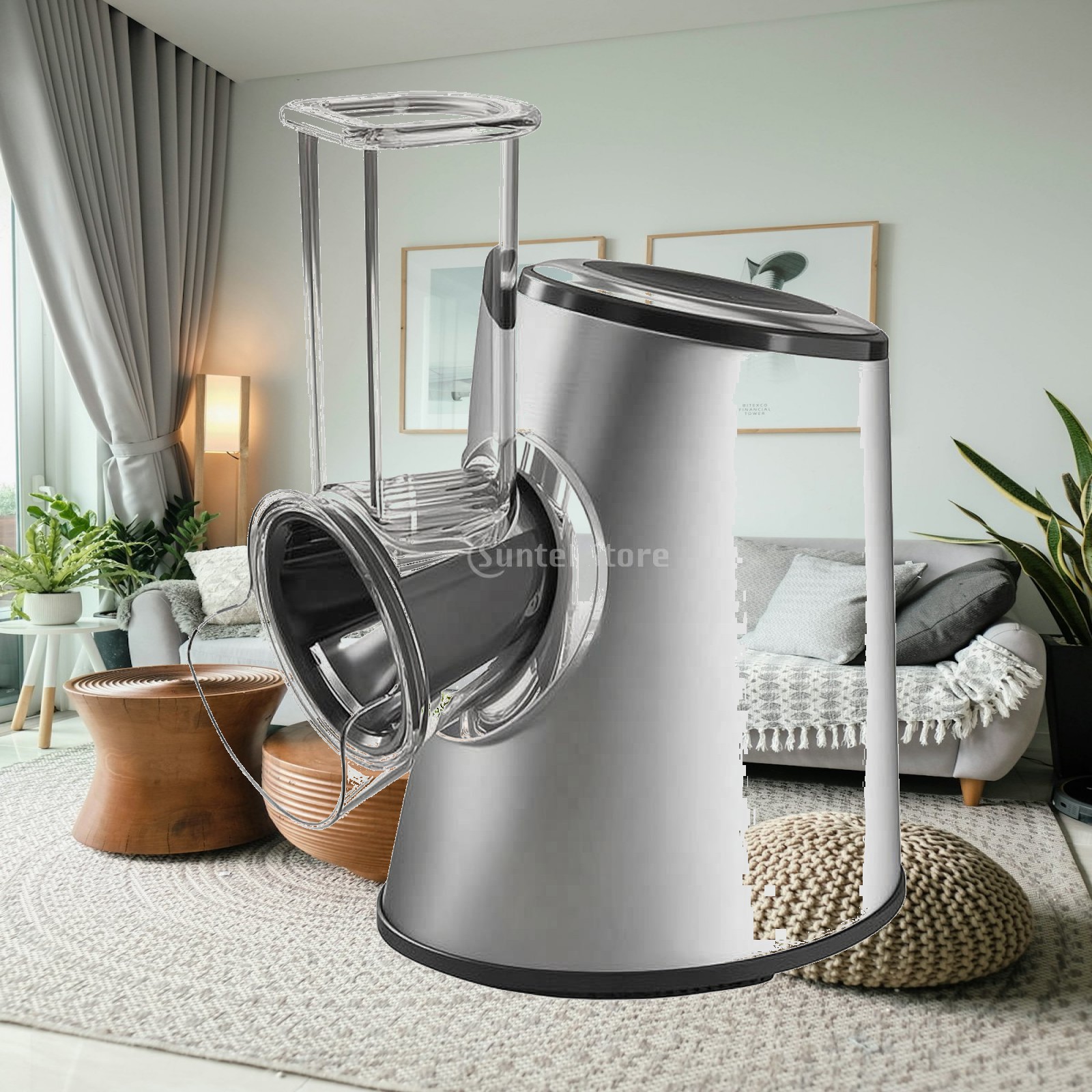 Kitchen Appliances Countertop - Coupe-aliments 5-en-1 compact, hachoir et râpe